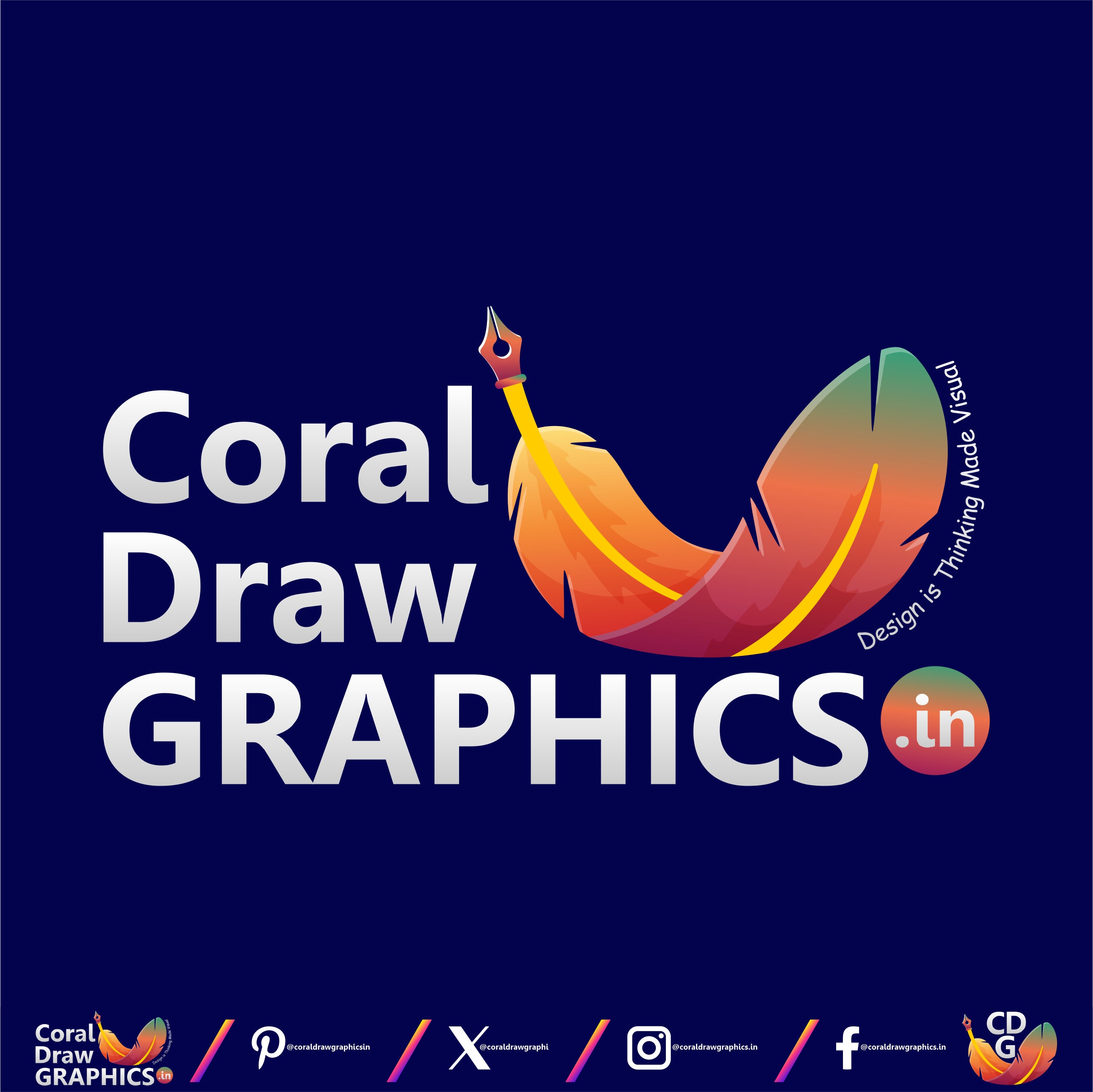 CoralDrawGraphics Website Logo | CDR | AI | PDF | JPG