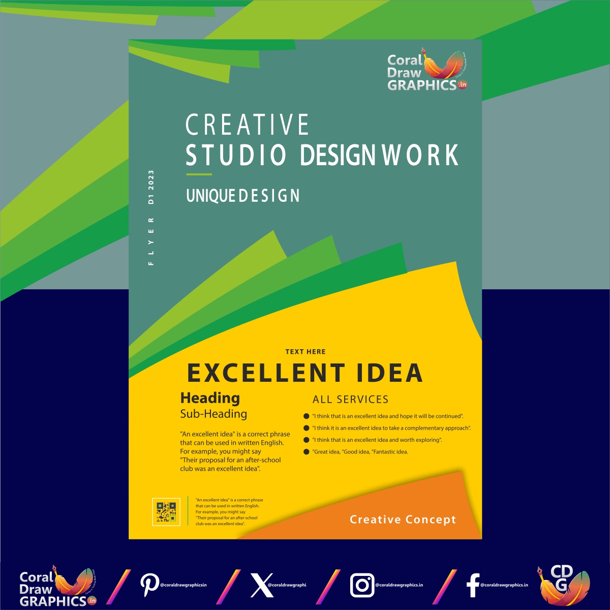 Creative Studio Design Work Flyer Templates