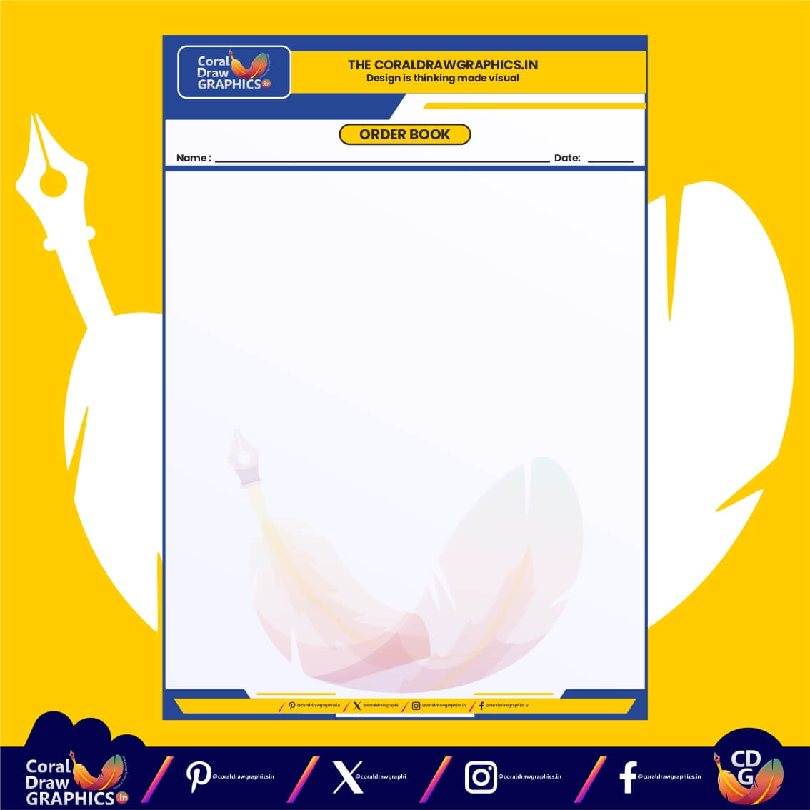 Letterhead for Company Documents for Order, Assigment etc