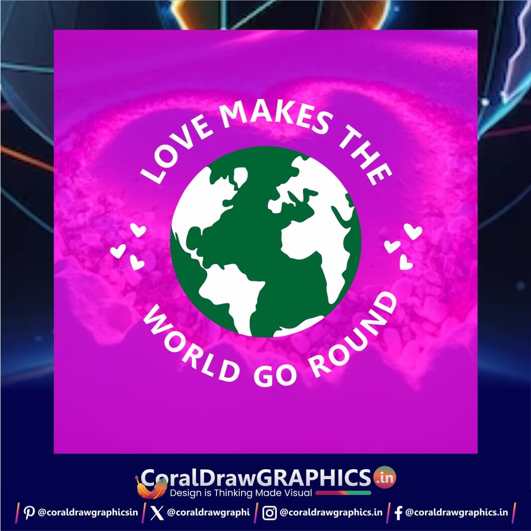 Love Make the World Go Around Social Post Creative for Love