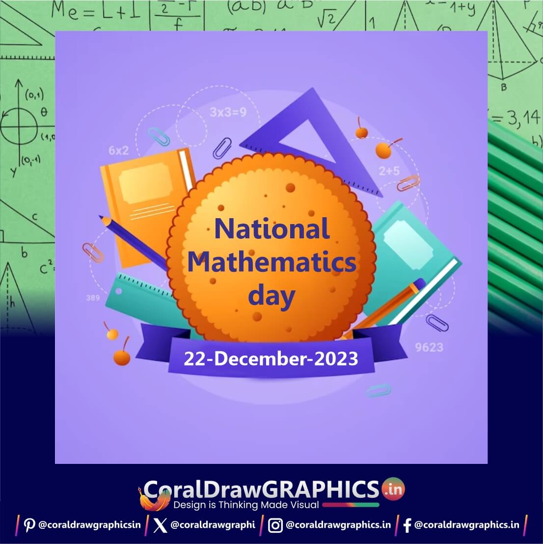 National Mathematics Day Social Creative