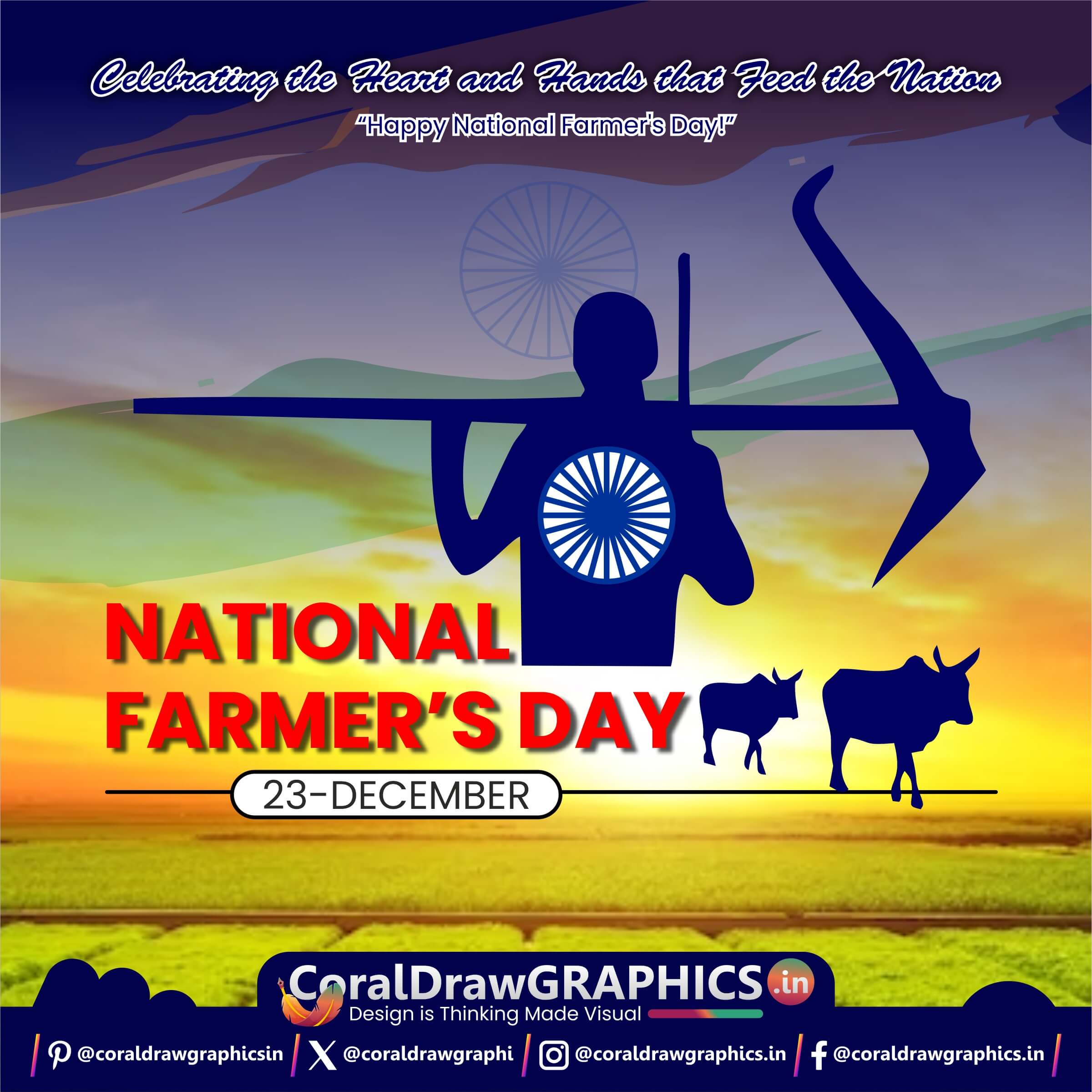 #SalutingTheFields 🌾🇮🇳 #HarvestingGratitude 🚜💚 #FarmersDayCelebration 🌱🌾 #HeartOfTheHarvest 🌾👩‍🌾 #FieldsOfHonour 🌽🇮🇳 #IndianFarmerPride 🚜🌾 #FeedingTheNation 🌾🥕 #AgriculturalHeroesDay 🚜💪 #SowingSuccessStories 🌱👨‍🌾 #BountifulHarvestJoy 🌽🎉 #GratefulForFarmers 🚜🌾 #FieldsOfEndurance 🌱🇮🇳 #HarvestingHope 🌾🌞 #FarmingLegacyCelebration 🚜🌾 #IndianAgriculturePride 🇮🇳🌾 #FarmersDayInIndia 🚜💙 #CultivatingStrengths 🌾💪 #NurturingOurNation 🇮🇳🌱 #FieldsToFeastsCelebration 🌾🍲 #ThankAFarmerToday 🚜🙏