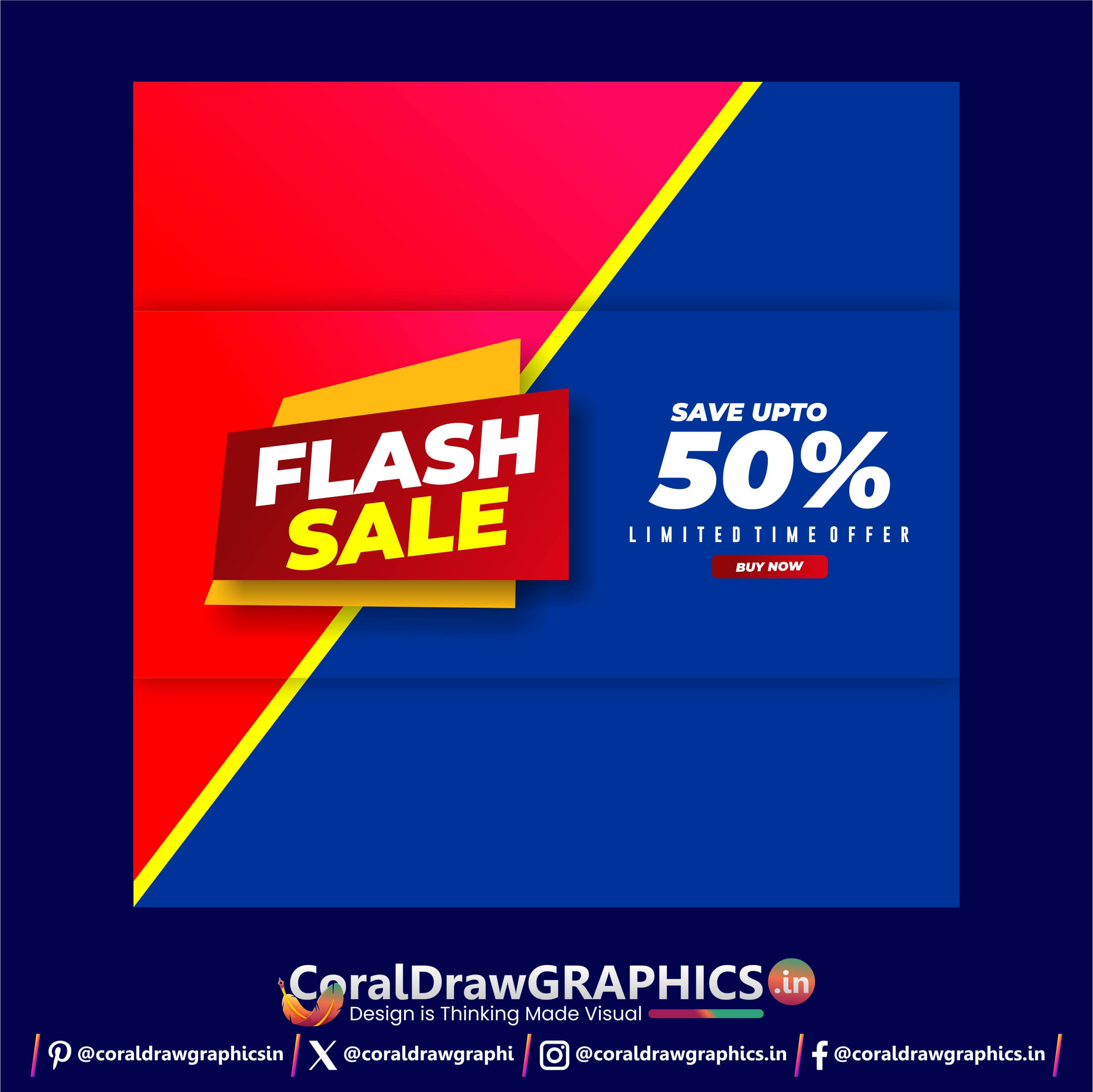 flash sale banner design black theme